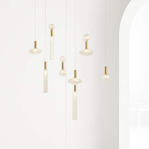 suspension nordique en verre transparent pour éclairage décoratif - vue 2 sur 20