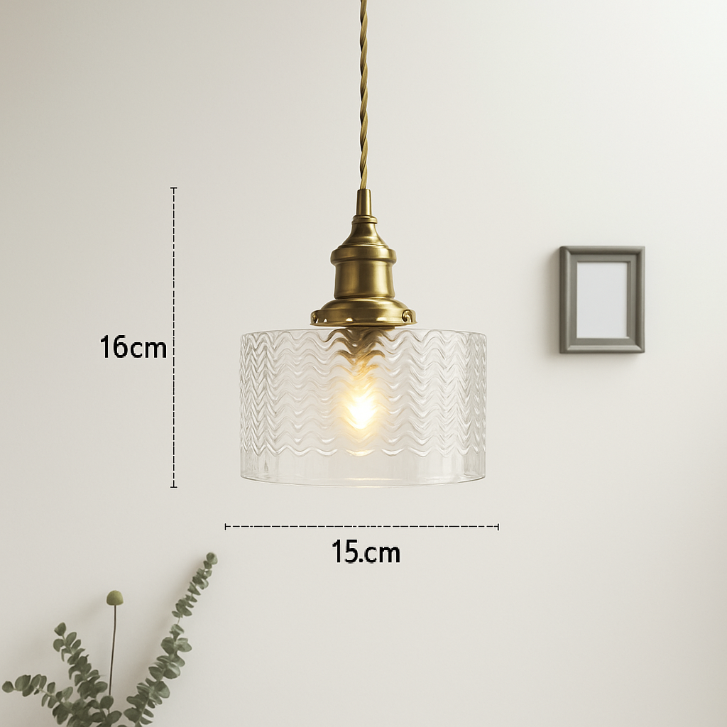 suspension nordique moderne avec abat-jour fleur en verre - vue 17 sur 30
