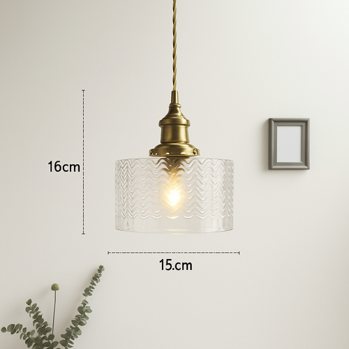 suspension nordique moderne avec abat-jour fleur en verre - vue 18 sur 30