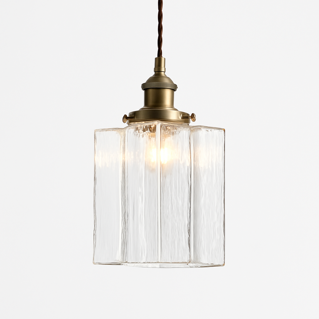 suspension nordique moderne avec abat-jour fleur en verre - vue 24 sur 30