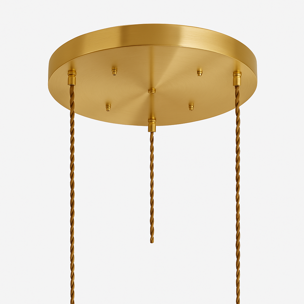 suspension nordique moderne avec abat-jour fleur en verre - vue 28 sur 30