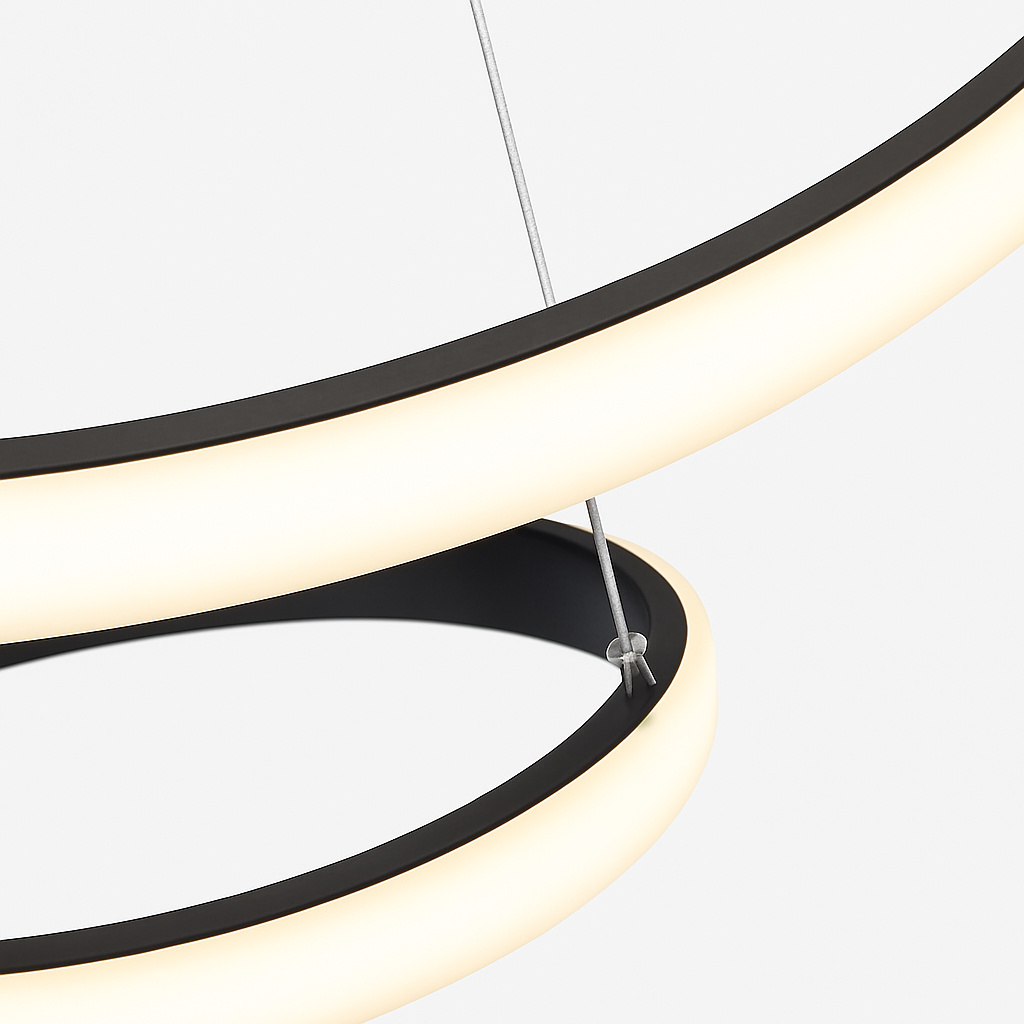suspension nordique moderne à led pour décoration intérieure - vue 4 sur 8