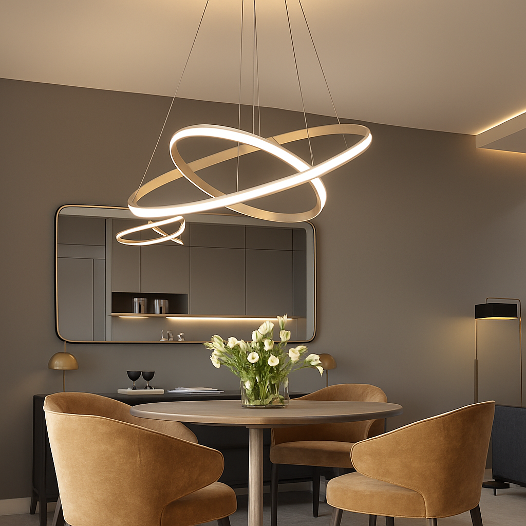 suspension nordique moderne à led pour décoration intérieure - vue 6 sur 8