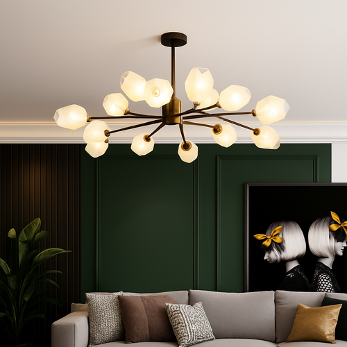 suspension nordique pour éclairage intérieur avec lustre - vue 5 sur 16