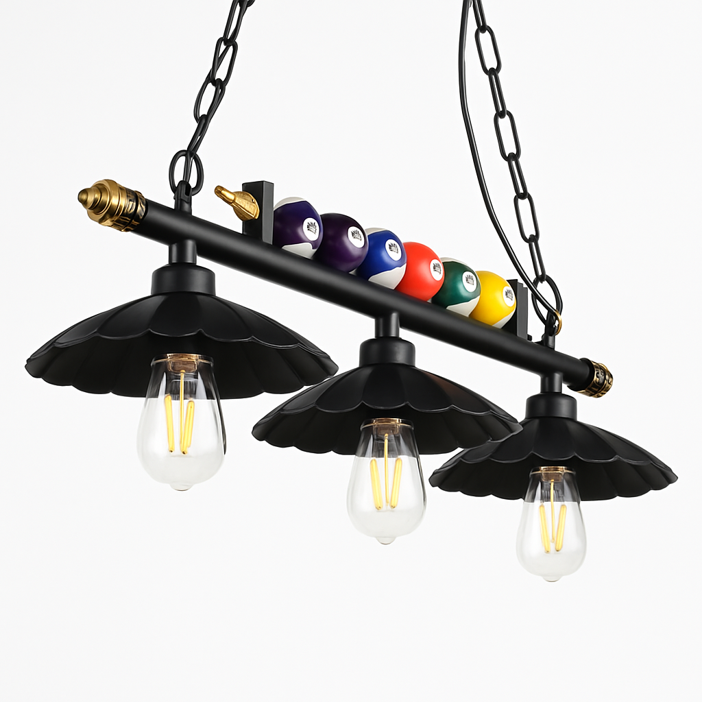 suspension nordique rétro pour billard restaurant et café - vue 4 sur 10
