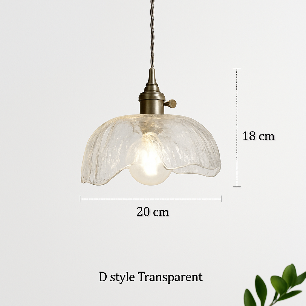suspension nordique vintage rustique en cuivre wabi-sabi luminaire - vue 13 sur 15