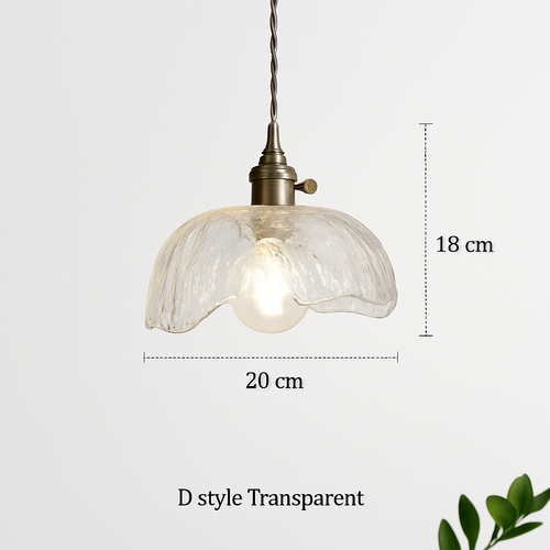 suspension nordique vintage rustique en cuivre wabi-sabi luminaire - vue 14 sur 15