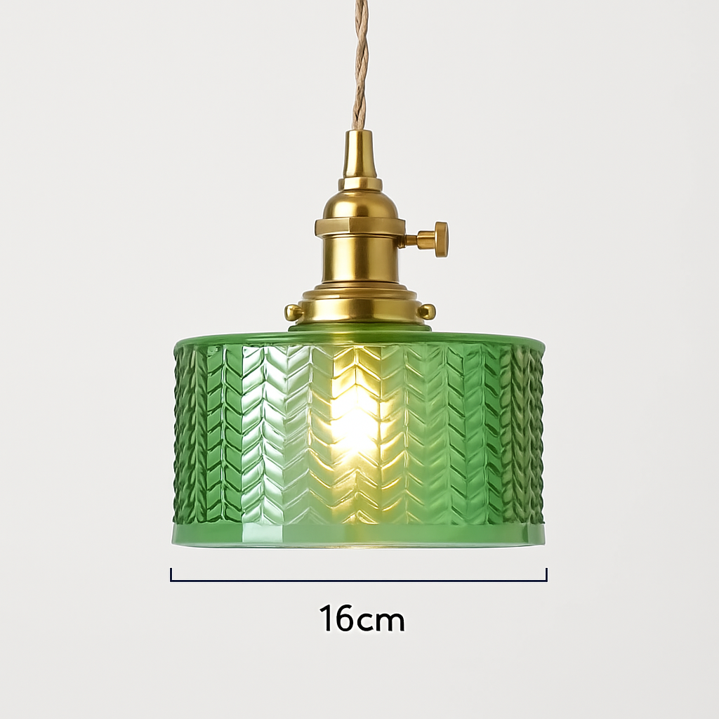 suspension nordique vintage rustique en cuivre wabi-sabi luminaire - vue 4 sur 15