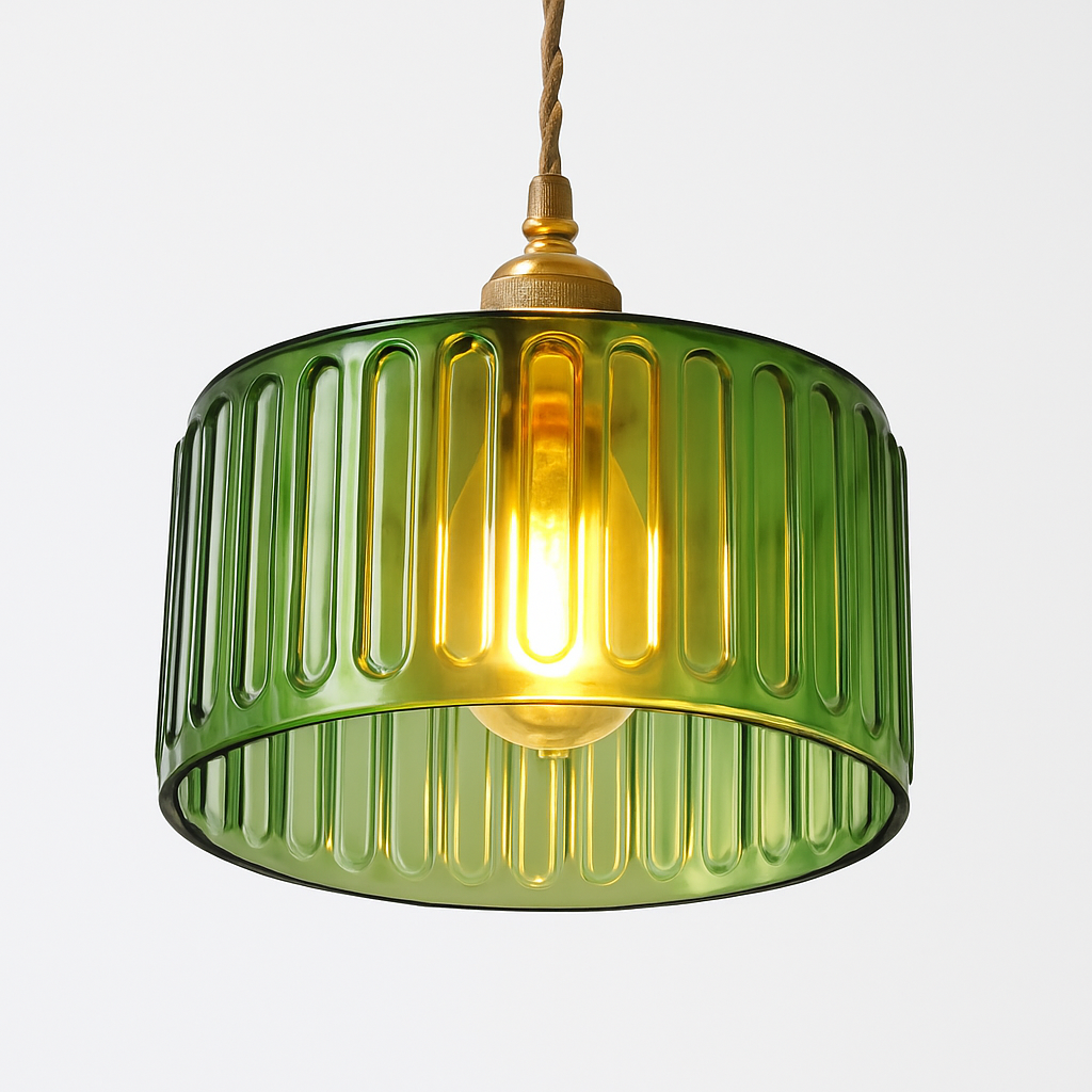 suspension nordique vintage rustique en cuivre wabi-sabi luminaire - vue 6 sur 15