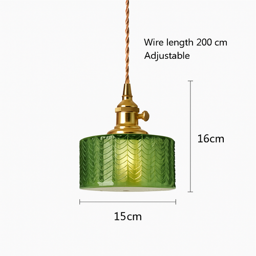 suspension nordique vintage rustique en cuivre wabi-sabi luminaire - vue 10 sur 15