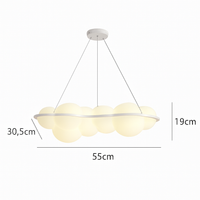 suspension nuvola nordique nuages led décoration design italien