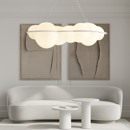 suspension nuvola nordique nuages led décoration design italien - vue 6 sur 16