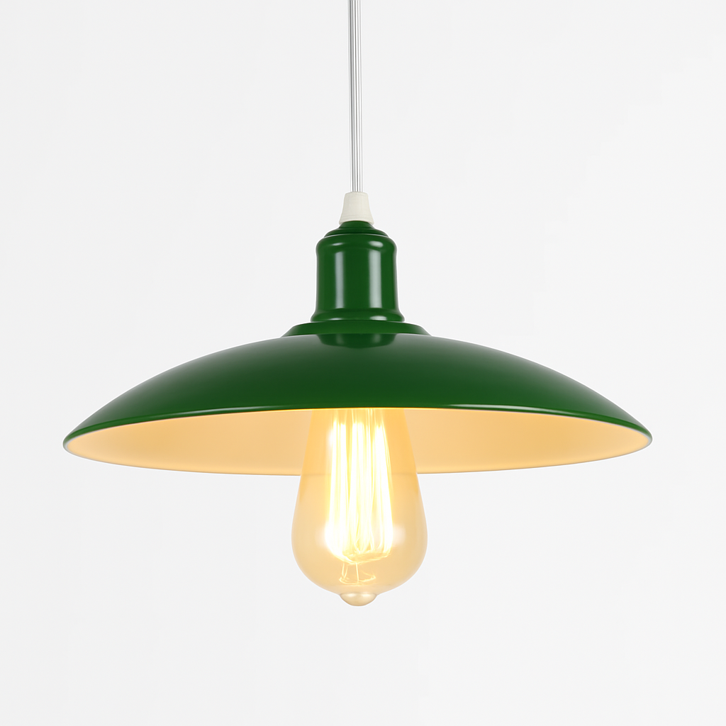 suspension rétro en métal style nordique luminaire industriel vintage - vue 11 sur 12