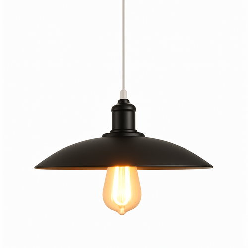 suspension rétro en métal style nordique luminaire industriel vintage - vue 12 sur 12