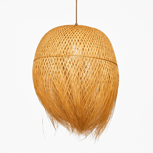 Suspension ronde en bambou tressé Japanese - vue 2 sur 8