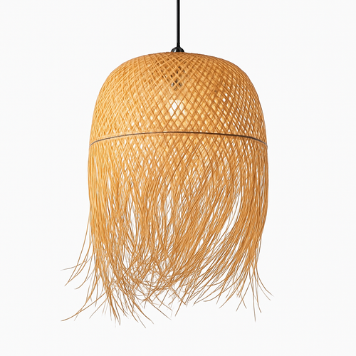 Suspension ronde en bambou tressé Japanese - vue 3 sur 8