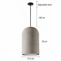 suspension rustique en ciment style industriel pour décoration intérieure