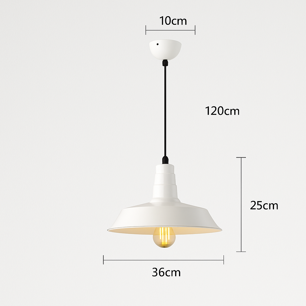 suspension style industriel rétro nordique pour bar loft - vue 11 sur 24