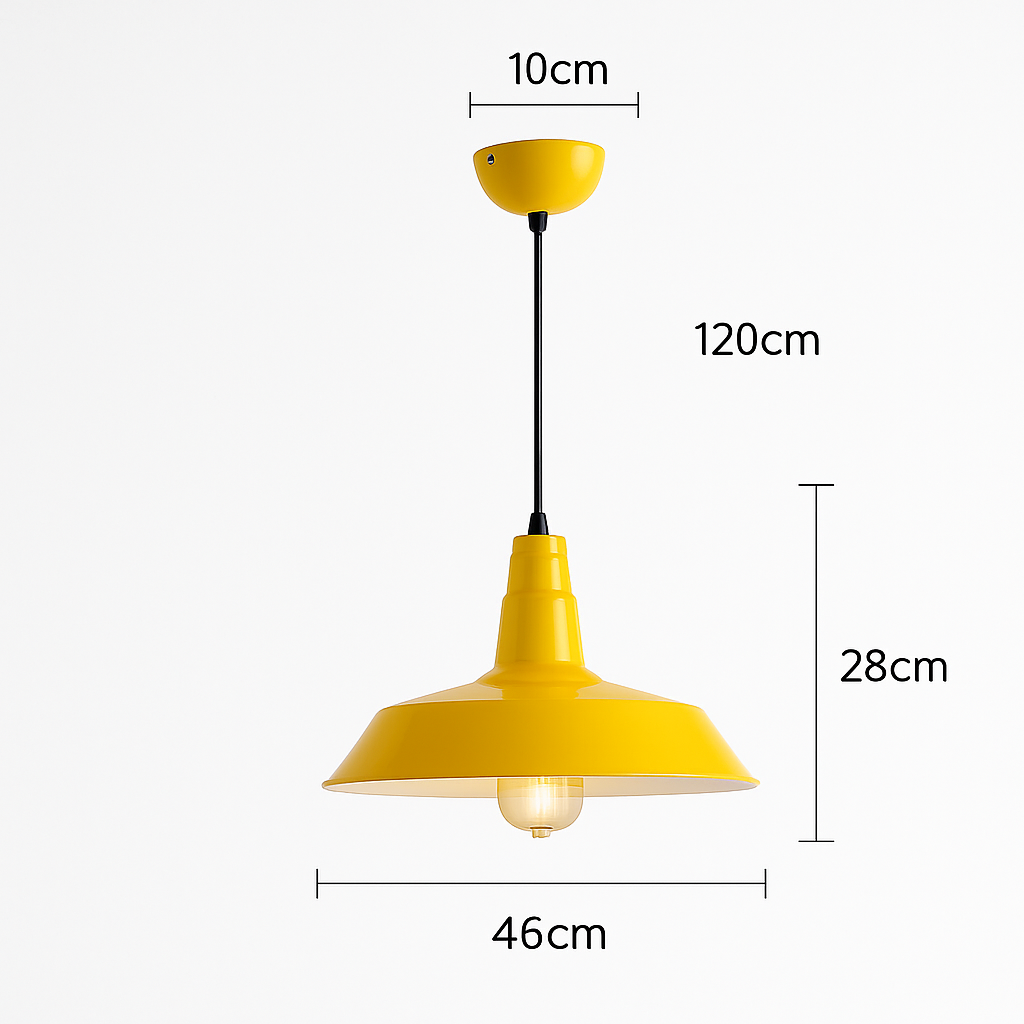 suspension style industriel rétro nordique pour bar loft - vue 18 sur 24