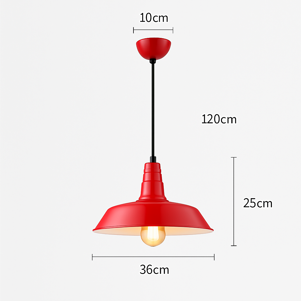 suspension style industriel rétro nordique pour bar loft - vue 23 sur 24