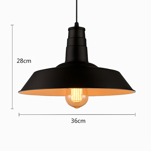 suspension style industriel rétro nordique pour bar loft - vue 5 sur 24