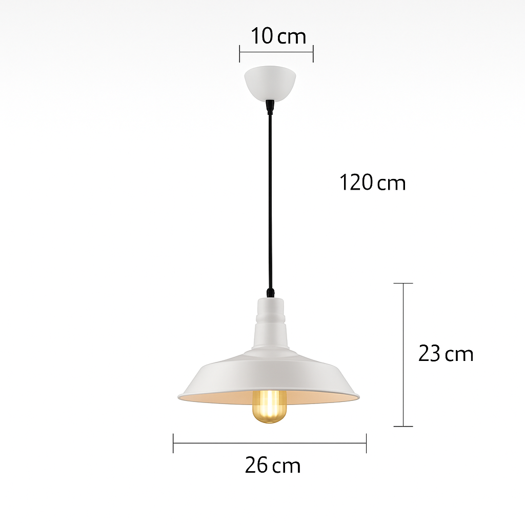 suspension style industriel rétro nordique pour bar loft - vue 10 sur 24