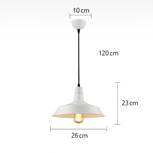 suspension style industriel rétro nordique pour bar loft - vue 11 sur 24