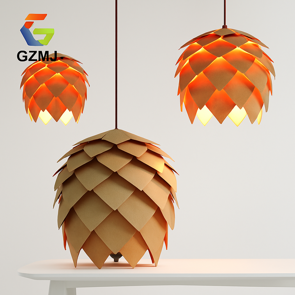 suspension style pays américain en bois design nordique - vue 3 sur 6