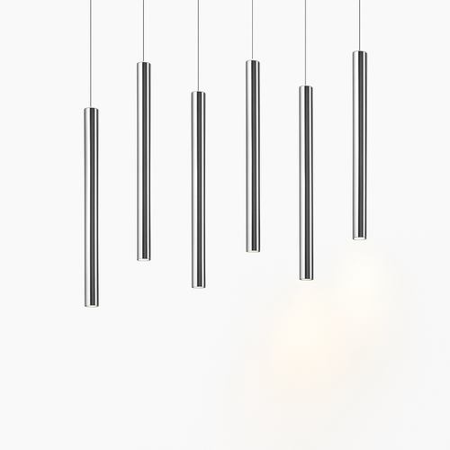 suspension tube led design moderne pour cuisine et bar - vue 2 sur 12
