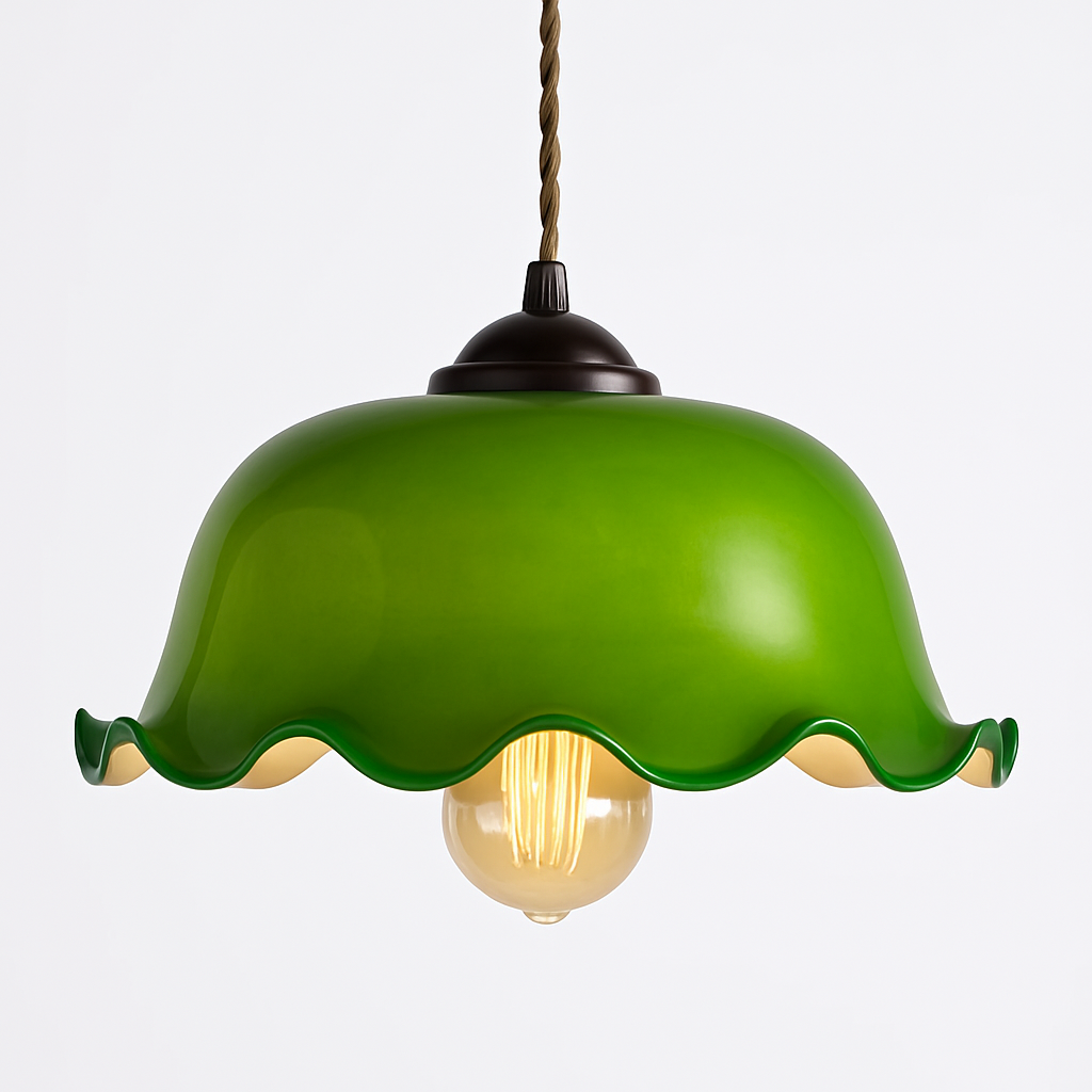 Suspension vintage edison en verre avec prise en cuivre - vue 11 sur 30