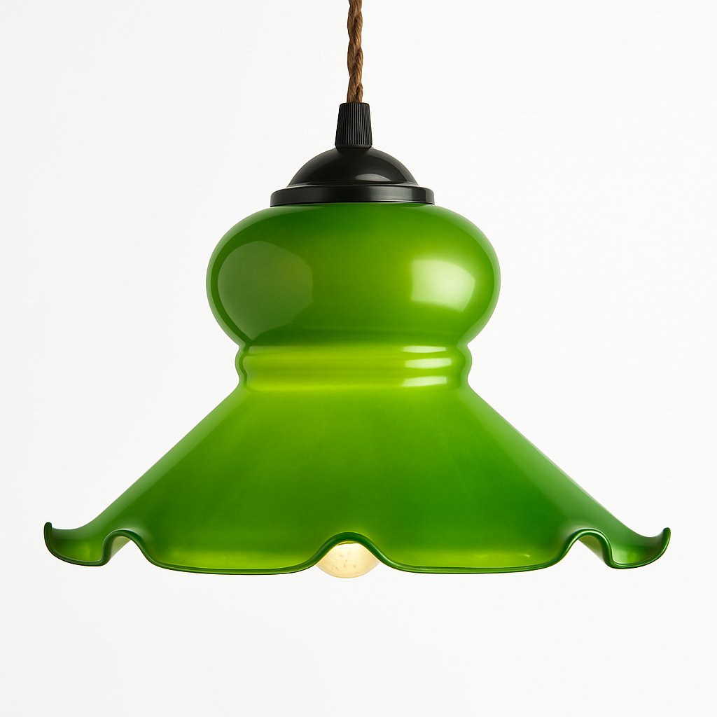 Suspension vintage edison en verre avec prise en cuivre - vue 18 sur 30