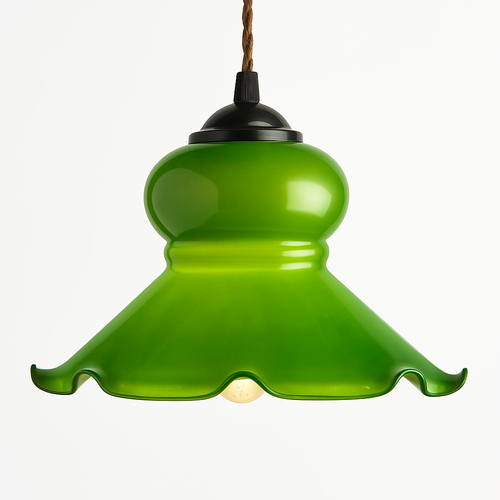 Suspension vintage edison en verre avec prise en cuivre - vue 18 sur 30