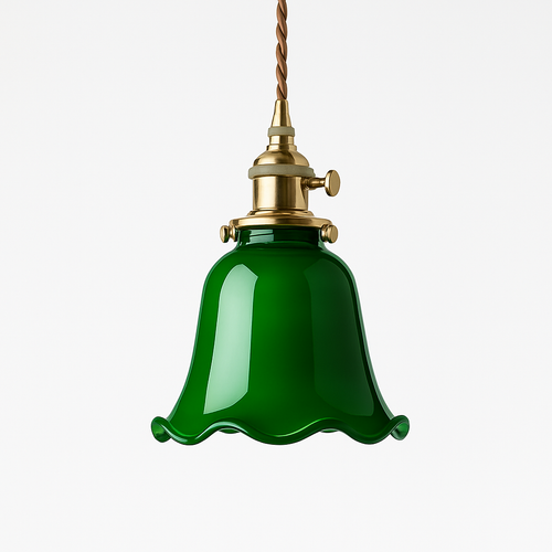 Suspension vintage edison en verre avec prise en cuivre - vue 19 sur 30