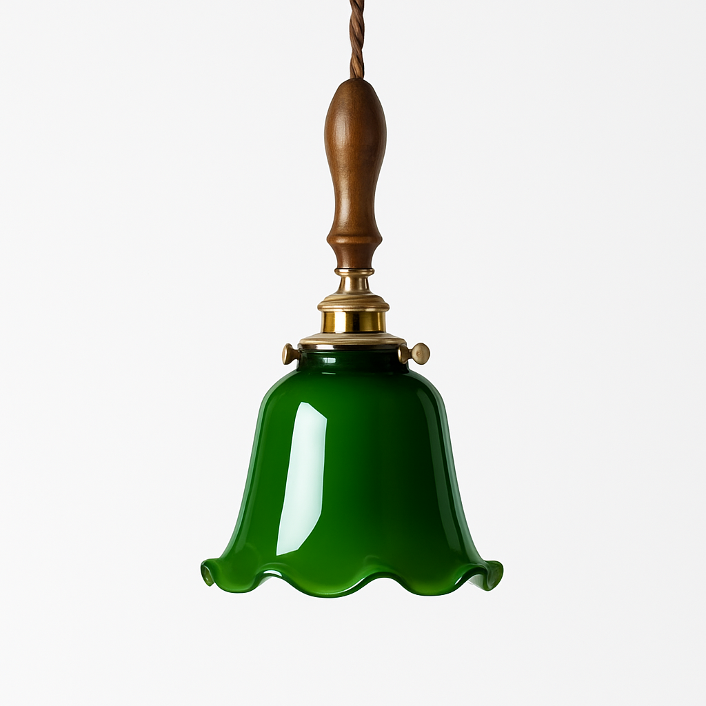 Suspension vintage edison en verre avec prise en cuivre - vue 20 sur 30