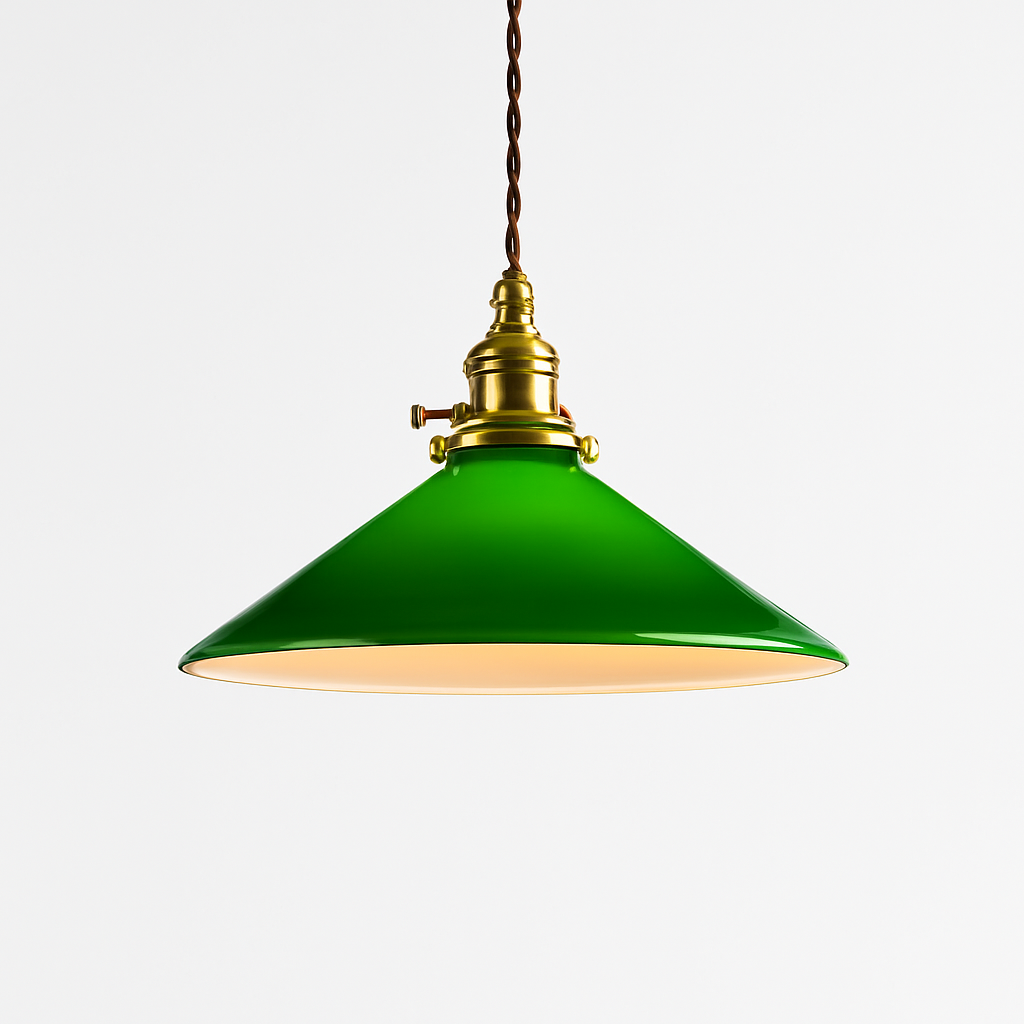 Suspension vintage edison en verre avec prise en cuivre - vue 3 sur 30