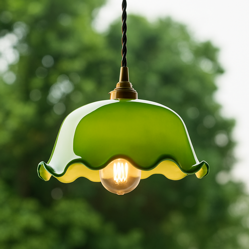 Suspension vintage edison en verre avec prise en cuivre - vue 24 sur 30
