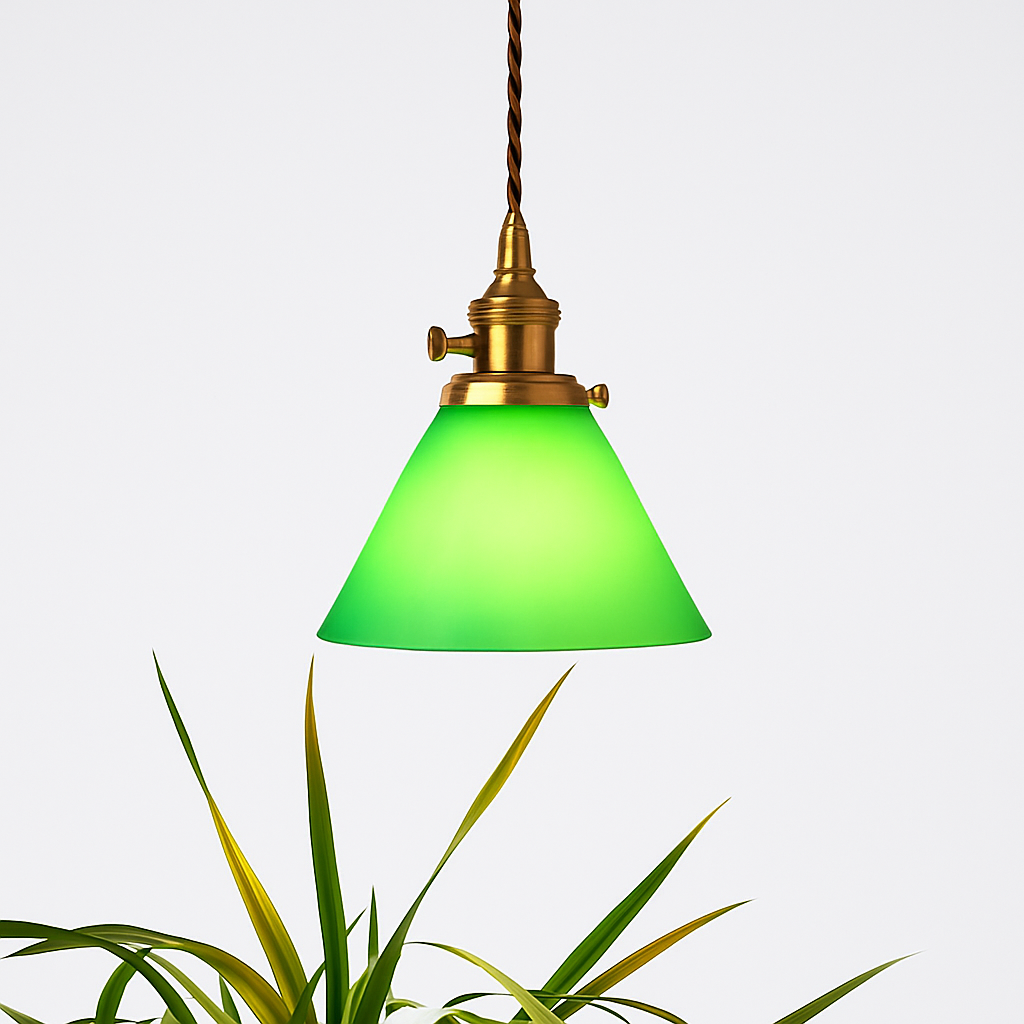 Suspension vintage edison en verre avec prise en cuivre - vue 26 sur 30