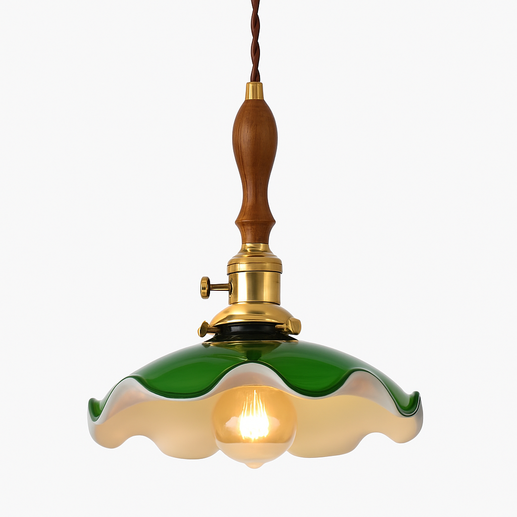 Suspension vintage edison en verre avec prise en cuivre - vue 29 sur 30