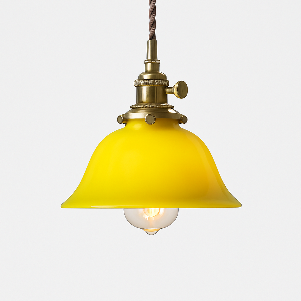 Suspension vintage edison en verre avec prise en cuivre - vue 30 sur 30