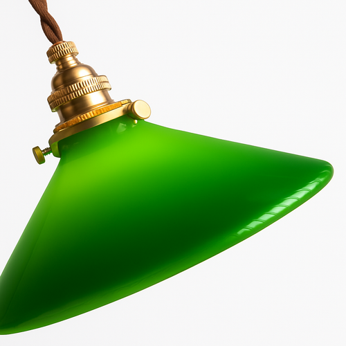 Suspension vintage edison en verre avec prise en cuivre - vue 5 sur 30