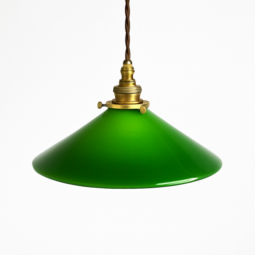 Suspension vintage edison en verre avec prise en cuivre - vue 10 sur 30