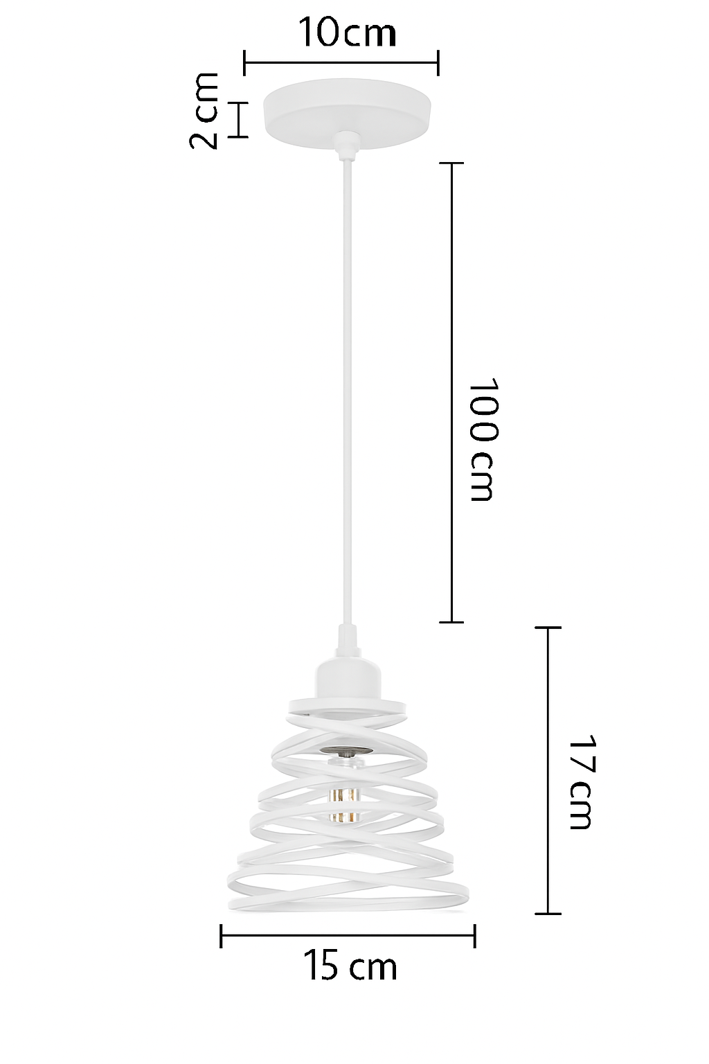 Suspension vintage en fer forgé pour intérieur moderne - vue 11 sur 18