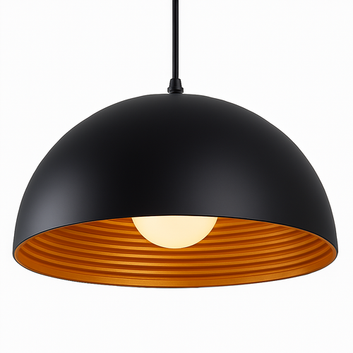 suspension vintage en métal style industriel rétro pour éclairage intérieur - vue 4 sur 6