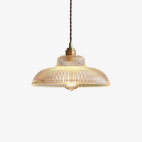 suspension vintage en verre transparent créative lumineuse