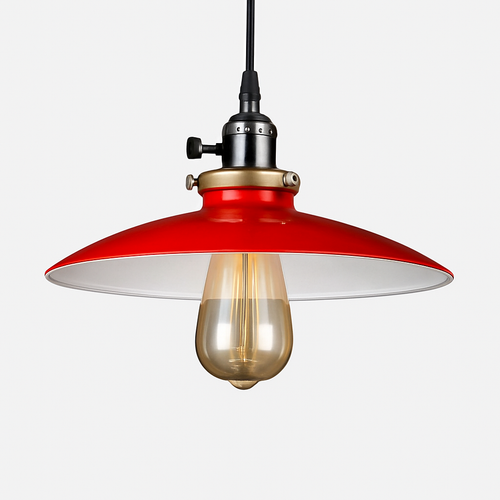 Suspension vintage à LED style rétro en métal - vue 3 sur 9