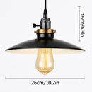Suspension vintage à LED style rétro en métal