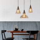 suspension vintage nordique en verre industriel pour bar