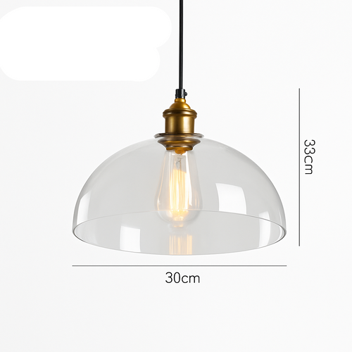 suspension vintage nordique en verre industriel pour bar - vue 11 sur 30