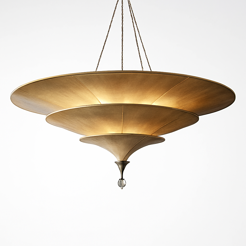 suspension vintage style asiatique wabi-sabi luminaire suspendu - vue 3 sur 9