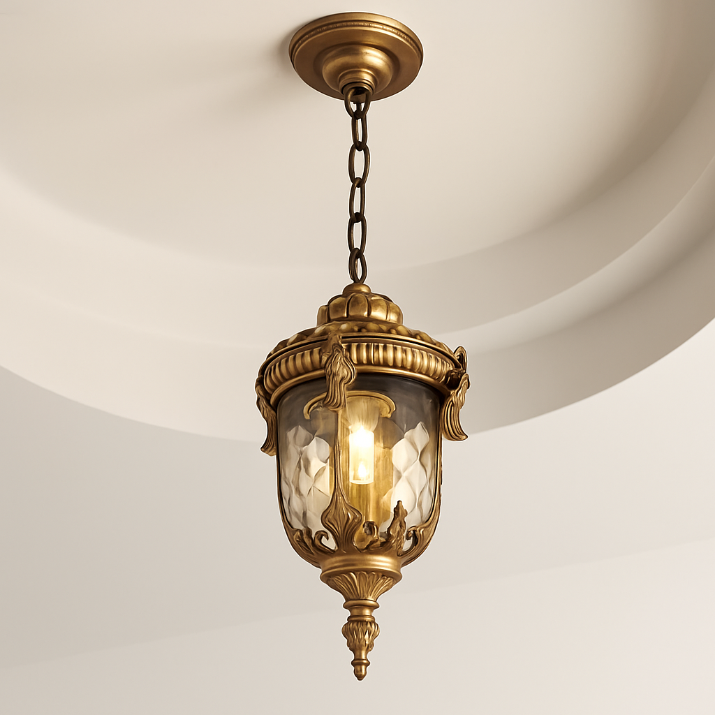 suspension vintage étanche en verre pour jardin et extérieur - vue 4 sur 8